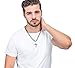 Jstyle Jewelry Stainless Steel Cross Necklace Pendant for Men Byzantine Chain Necklace Boys 5mm 24 Inch