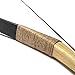 KAINOKAI Traditional Handmade Longbow Horsebow Hunting Recurve Archery Bow Recurve Bow Set (Black Warrior, 55.0 Pounds)