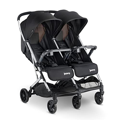 Joovy Kooper X2 Double Stroller, Lightweight Travel Stroller