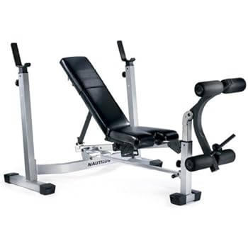 Amazon.com : Nautilus NT1430 Fold-Up Olympic Weight Bench 