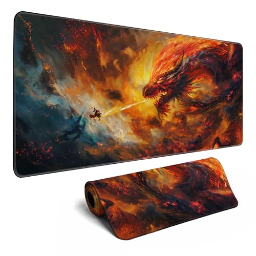 Night Forest Large Gaming Mouse Pad