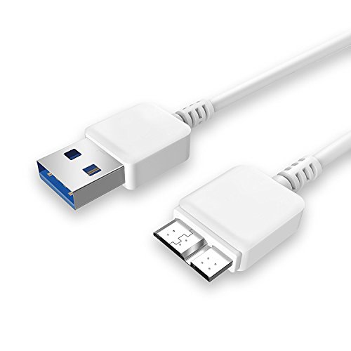 2 pack - 3ft white usb 3.0 type a male to micro-b male …