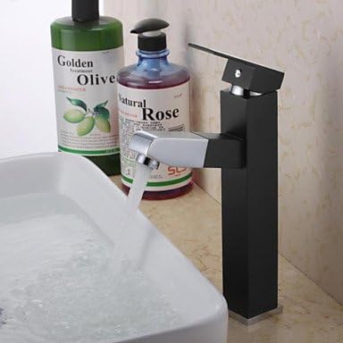 Furesnts Modern home kitchen and bathroom faucet Art Deco / Retro Pullout Spray Brass Painting Bathroom Sink Faucet , black ,(Standard G 1/2 universal hose ports)