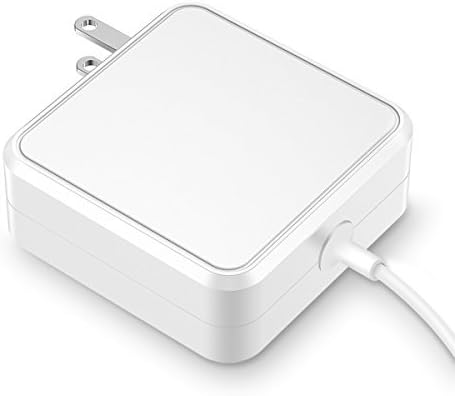 POWLAKEN Macbook Charger, 45W Magnetic (T-Tip) AC Power Adapter Charger for MacBook Air 11 inch and 13 inch (White)