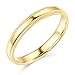 14k Yellow OR White Gold 3mm Plain Milgrain Wedding Band