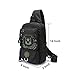 Sling Bag Crossbody Shoulder Pack Casual Daypack Chest Shoulder Bag for 11.6-Inch Laptop iPad Mens Women (Black2606)