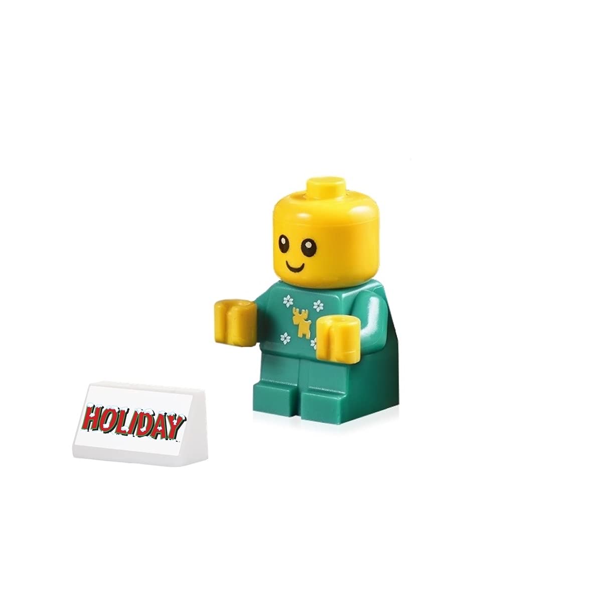 LEGO Christmas Baby Minifigure (with Reindeer and Snowflakes Onsie) 10263 Cute