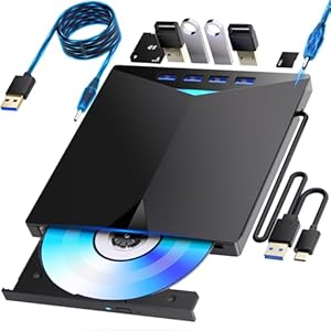 外付けブルーレイドライブ USB-A/C対応 BD DVD/CD 再生・読み込み・書き込み対応