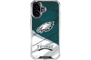 Skinit Clear Phone Case Compatible with iPhone 16 Plus - Officially Licensed NFL Philadelphia Eagles Design