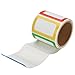 PAPRMA Name Tag Stickers, 200Pcs Colorful Plain Name Stickers, 3 1/2