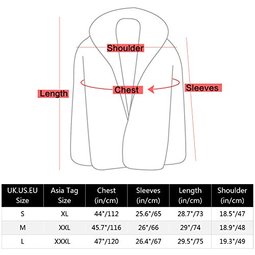 image for Zicac Women's Long Sleeve Faux Fur Jacket Luxury Winter Warm Parka Coa