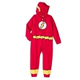 DC Justice League The Flash Children's One Piece Sleeper Pajamas Union Suit