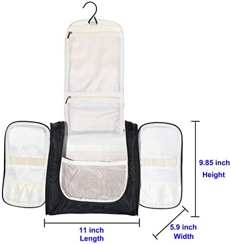 Hanging Toiletry Bag Extra Large Capacity | Premium Travel Organizer Bags For Men And Women | Durable Waterproof Nylon Bathroom, Shower, Makeup Bag For Toiletries, Cosmetics, Brushes 4 Hanging Toiletry Bag Extra Large Capacity | Premium Travel Organizer Bags For Men And Women | Durable Waterproof Nylon Bathroom, Shower, Makeup Bag For Toiletries, Cosmetics, Brushes