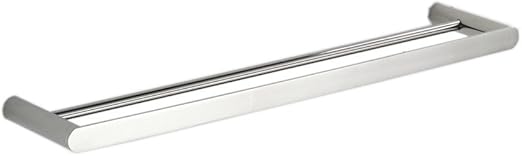 Doppel Handtuchhalter Schiene für Badezimmer poliert Chrom - 60cm SUS