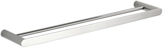 Doppel Handtuchhalter Schiene für Badezimmer poliert Chrom - 60cm SUS