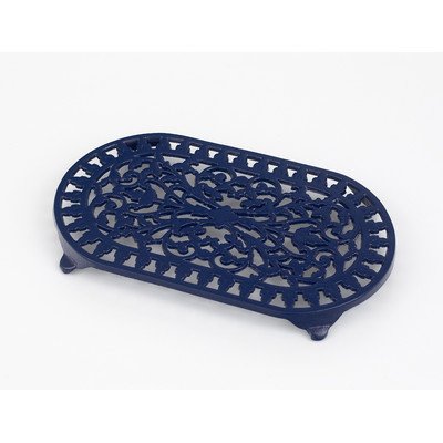 Large Oval Trivet Blue