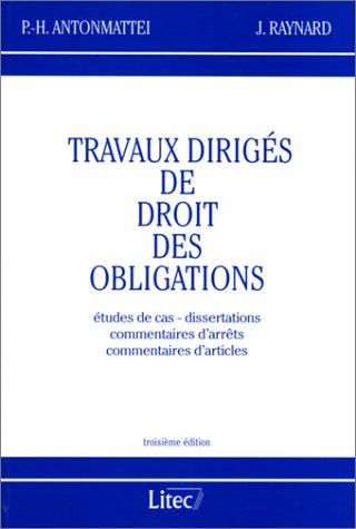 Travaux dirigés de droit des obligations