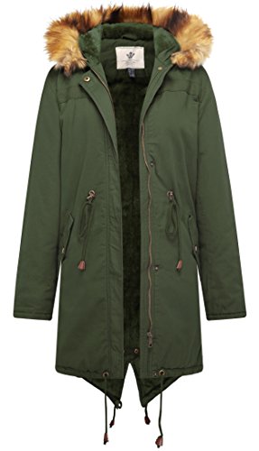 WenVenWomen's Winter Long Hooded Sherpa Lined Parka Jacket Warm Coat