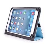 DigiLand 10.1 Inch Tablet Case - Fits Model# DL1010Q - UniGrip 10 Edition Folio Case - LIGHT BLUE - By Cush Cases