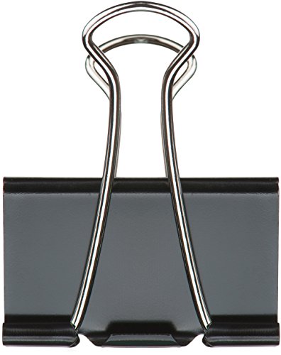 Trusty Binder Clips, Assorted Sizes, 12 Medium, 12 Large (24/Box)