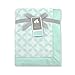 Just Born Plush Hampton/Bridgeport Blanket, Aqua