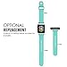 MoKo Apple Watch Band Series 1 Series 2, Soft Silicone Replacement Sports Band for 38mm Apple Watch 2015 & 2016 All Models, Mint GREEN (Not fit 42mm Versions)