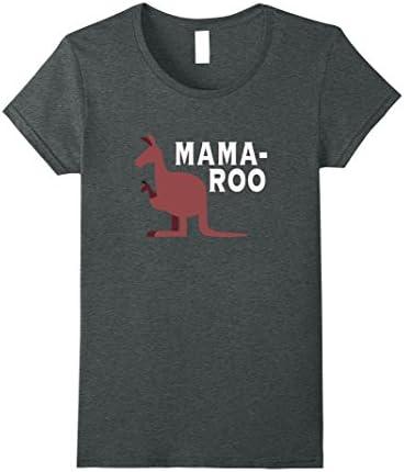 Womens Mama-Roo Pregnancy Kangaroo T Shirt Large Dark Heather