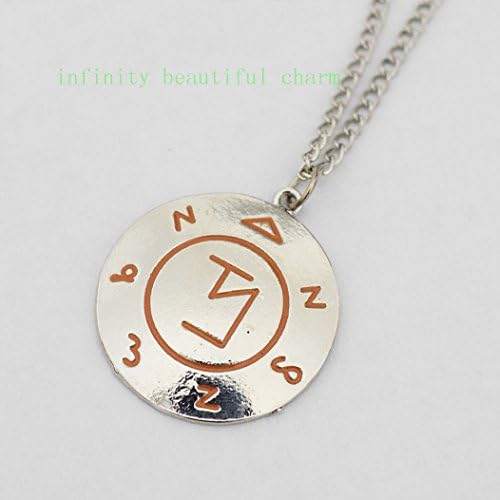 Supernatural Angel Banishing Sigil Pendant Necklace - Castiel, Enochian, Sam Dean Winchester, Demon Angel Protection