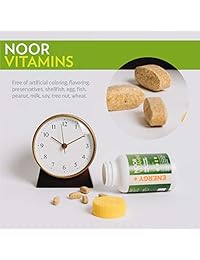 NoorVitamins - Complementos energéticos multivitamina con frutas orgánicas y verduras, vitaminas halales (60 unidades)