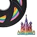OTOT PLA Filament Rainbow 3D Printer pla spools,1.75mm Filament 2.2 LBS 1KG, Rainbow Multicolor