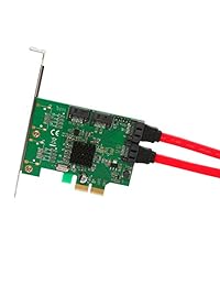 IO Crest SATA III PCIe 2.0 x2 Controller Card Verde unidad de disco óptico