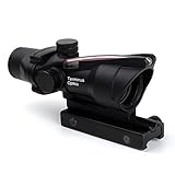 Terminus Optics Black AS1 Red True Fiber BDC Reticle 4x32 Magnification Rifle Scope Terminus LLC