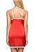 Avidlove Women Sexy Lingerie Satin Chemise Lace Babydoll Side Slit Strap Sleepwear Red XX-Large