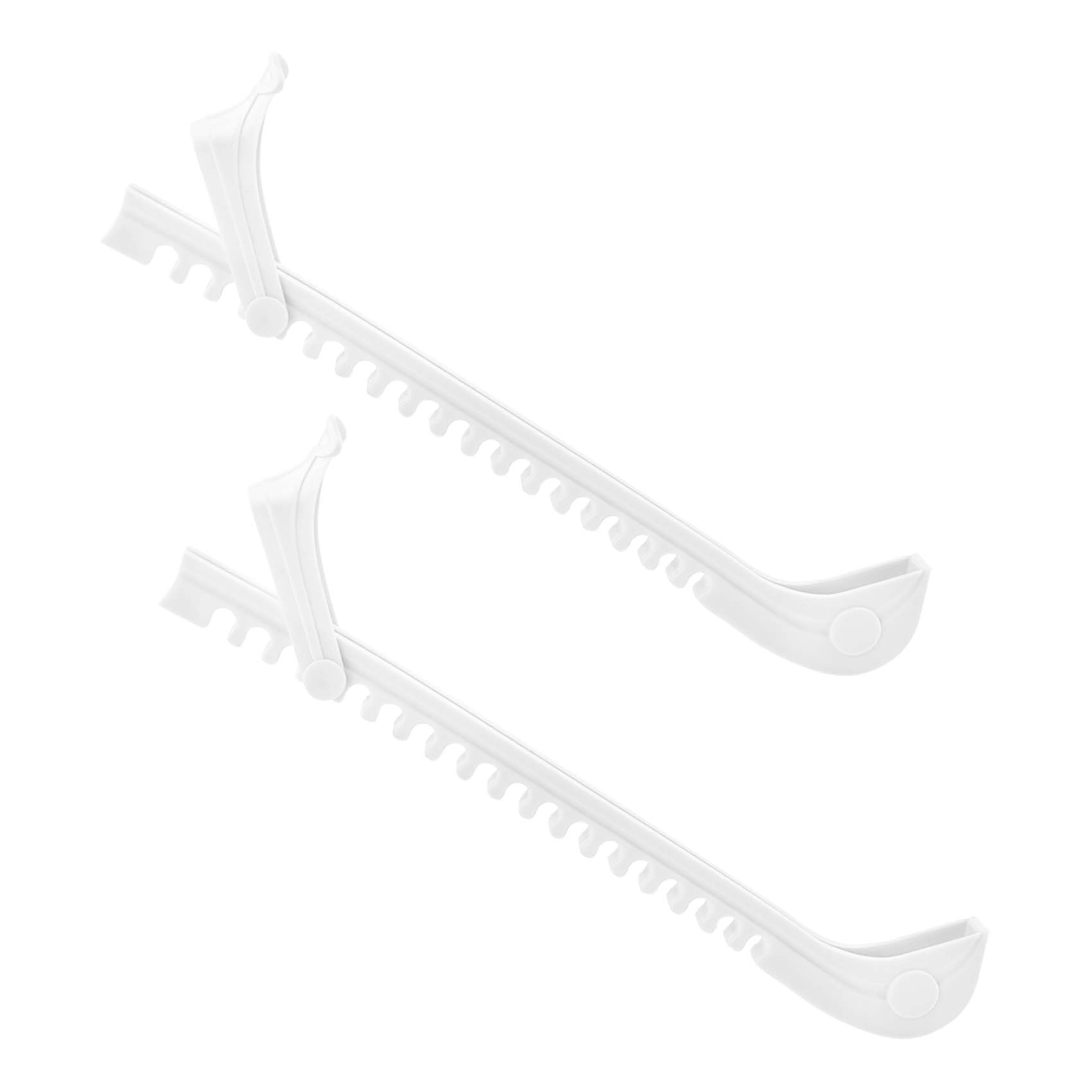 CUNTAUK Ice Skate Guards, Hockey Shoes Ice Skate Blade Covers, Adjustable Buckles Ice Skating Protector Figure Skate Guards Ice Hockey Accessories for Ice Skating Hockey Figure Skates (White, Large)