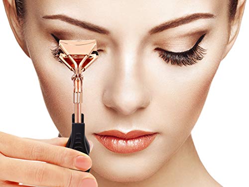 SZQHT Eyelash Curler Premium Eyelash Professional Makeup Tool With 3 Replacement Silicone Refill Pads and False Eyelashes Applicator-Used to Get Gorgeous Eye Lashes