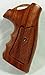 Wood Checkered Grips for Ruger Security Six Service Six Speed Six Revolver, New
