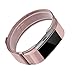 For Fitbit Charge 2 Bands, Wearlizer Milanese Loop Replacement Strap Stainless Steel Bracelet for Fitbit Charge 2 Heart Rate Fitness Wristband Black Large/ Small/Silver/Gold/RoseGold/Pink