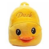 M2cbridge Cute Toddler Backpack Baby Plush Small School Shoulder Bag (Duck)