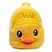 M2cbridge Cute Toddler Backpack Baby Plush Small School Shoulder Bag (Duck)