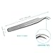 Tweezers for Eyelash Extensions - Set of 3 - Strong Grip, Stainless Steel, Tube Case. Needlepoint for Ingrown Hair, Eyebrow Shaping, Extractions. Great for Tiny Electronic Components