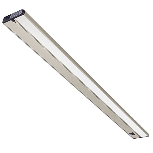GetInLight 3 Color Levels Dimmable LED Under Cabinet Lighting with ETL Listed, Warm White (2700K), Soft White (3000K), Bright White (4000K), Brushed Nickel Finished, 40-inch, IN-0210-5-SN