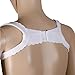 DMI Adjustable Upper Back Shoulder Support Brace Posture Perfect Band, For Men and Women, One Size Fits Most, White