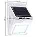 [UPDATED VERSION] 3 Modes Solar Light,ZZSY 20 LED Solar Powered Motion Sensor Light,Wireless Waterproof Outdoor Security Light for Driveway,Yard,Wall with Motion Activated Auto On/Off White 4 Pack