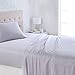 AmazonBasics Lightweight Super Soft Easy Care Microfiber Sheet Set with 16" Deep Pockets - Twin XL, Grey Crosshatch primary