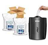 GERMISEPT WALL MOUNT DISPENSER + 2 800 CT ROLLS COMBO - Multipurpose Gym Wipes & Wellness Center Cleaning Wipes/Cart Wipes (Dispenser + 2 Rolls)