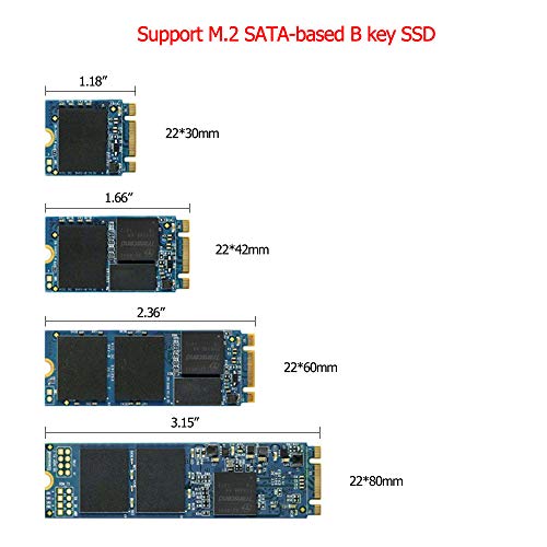 GODSHARK 2-in-1 M.2 NGFF or mSATA SSD to SATA 3.0 Adapter Converter Card, Support Mini SATA Hard Drive or M.2 B Key HDD