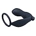 Anal Vibrator, Mosunx Silicone Waterproof G Point Stimulate Prostate Massager (Black)