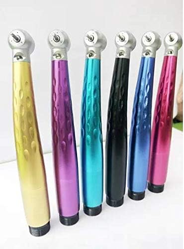 DThand Max Style Round Hole Style Non-Slip Design High Speed Handle Standard Instrument 2 Holes 6PCS，6 Colors(Light Blue, Dark Blue, Purple, Rose red, Yellow, Black)