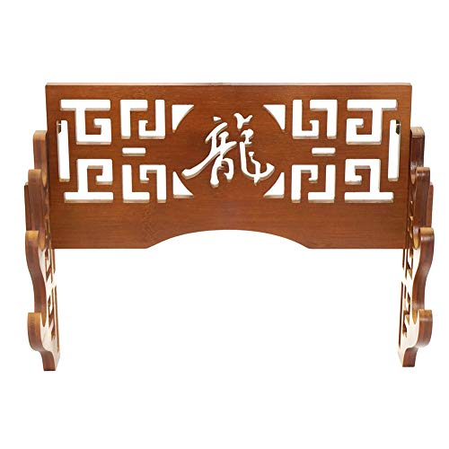 FOXSMZZ Bamboo Sword Dragon Frame Wall Mounted Samurai Sword Japanese Style Samurai Sword Display Rack Hanger 3 Layers - Thumbnail 6