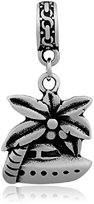 Stainless Steel Dangling "Cruise Ship" Charm Bead 331